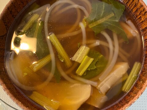 ちょっとボリュームアップ♡春雨とかぶのスープ